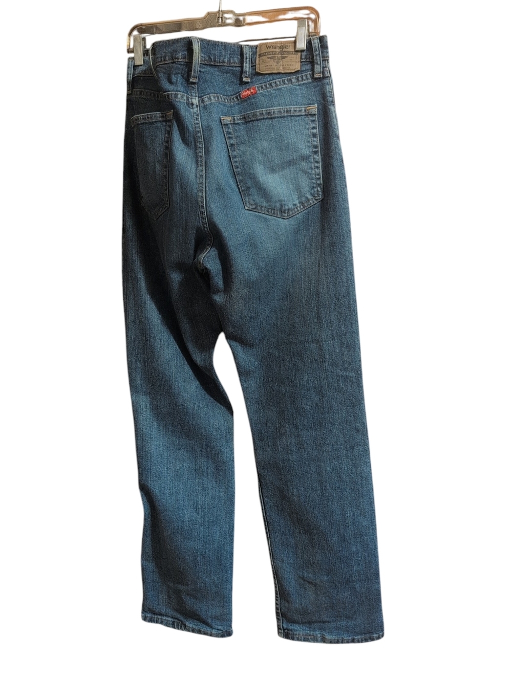 Wrangler Men’s Jeans 34x30 Blue Straight Fit Classic Denim Pants Casual Workwear